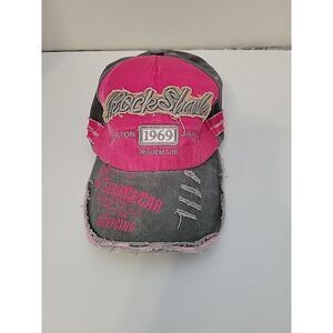 Rock Shark 1969 Kingston Jamaica / Gray Baseball Hat Strap Back One Size‎ Cap